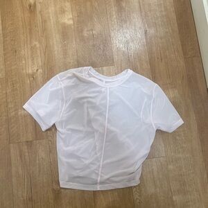 Sheer White Mesh T-Shirt